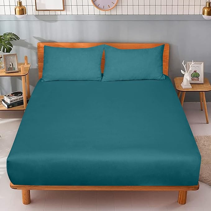 ROYALE LINENS 300 Thread Count 100% Long Staple Combed Cotton Fitted Sheet Twin - Image 9