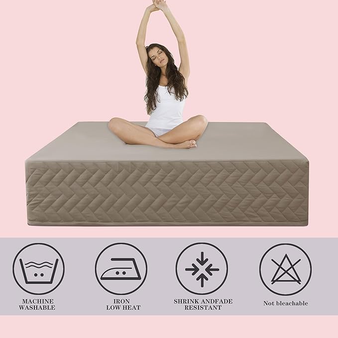 Queen Bed Skirt-Box Spring Cover - Image 4