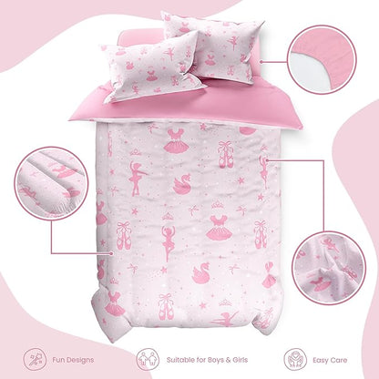 SANDJEST Ballerina Comforter Set Full Size 98x86in - Image 2