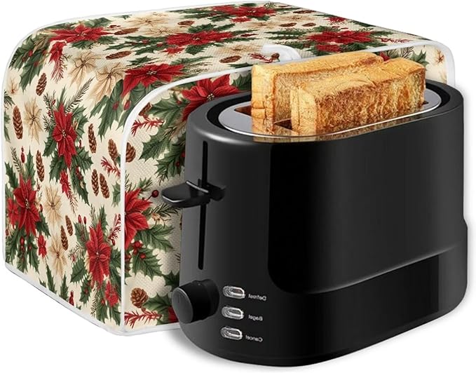 ZFRXIGN Christmas Flower Toaster Covers Mushroom Toaster Cover 4 Slice Small - Image 6