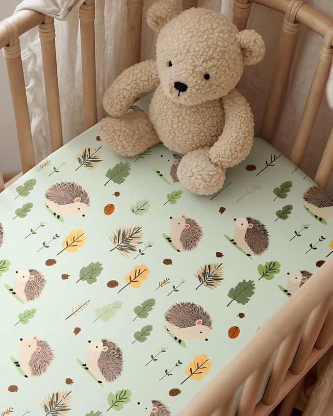 Pack and Play Sheets Fitted, Mini Crib Sheets 2-Pack - Image 7