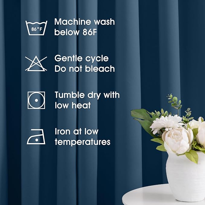 HOMEIDEAS Dark Teal Blackout Curtains - Image 6
