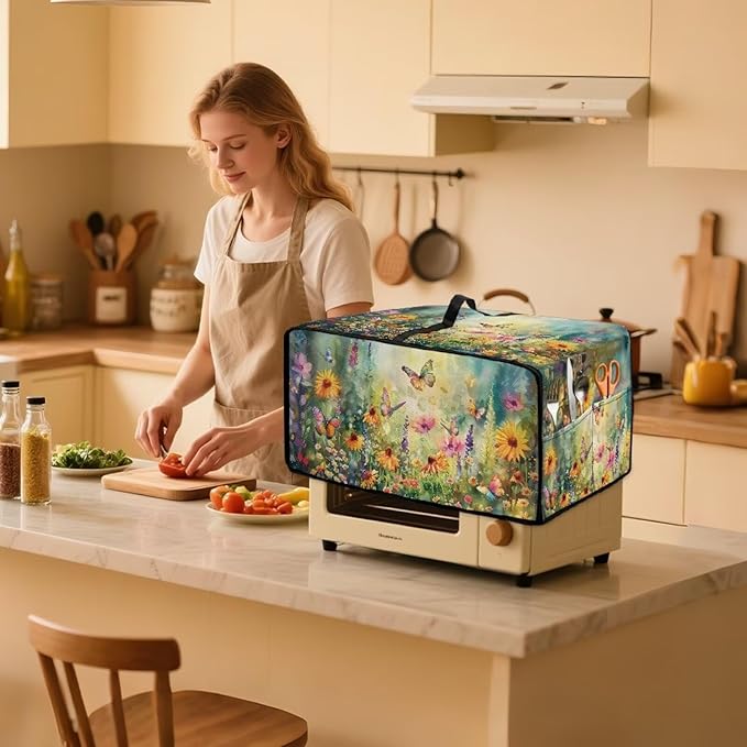 Microwave Oven Dust Cover with Storage Bags Waterproof Microwave Oven Grill - Image 3