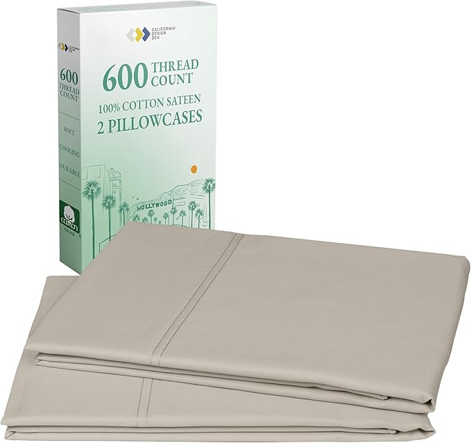 California Design Den Hotel Quality King Size Pillowcases Set of 2 by CaliforniaDesignDen
