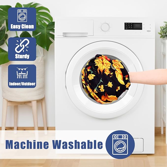 Round Spandex Thanksgiving Tablecloth, Elastic Fitted Waterproof Tablecloths - Image 6