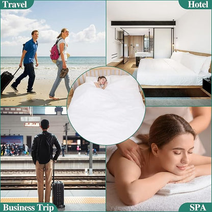 2 Pack Disposable Bed Sheets for Hotel, Portable Bedspread, Disposable Bedding - Image 9