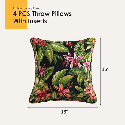 Outdoor Decorative Pillows Pack of 4 - Image 7