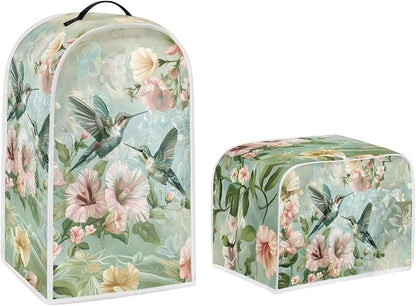 Hummingbird Dust Cover Kitchen Blender Covers Flower Washable Toaster Oven by Pointodoor