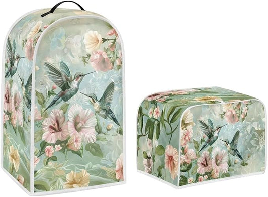 Hummingbird Dust Cover Kitchen Blender Covers Flower Washable Toaster Oven by Pointodoor