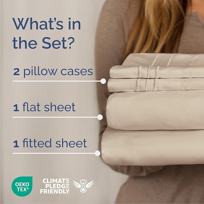 Queen Size 4 Piece Sheet Set - Image 2