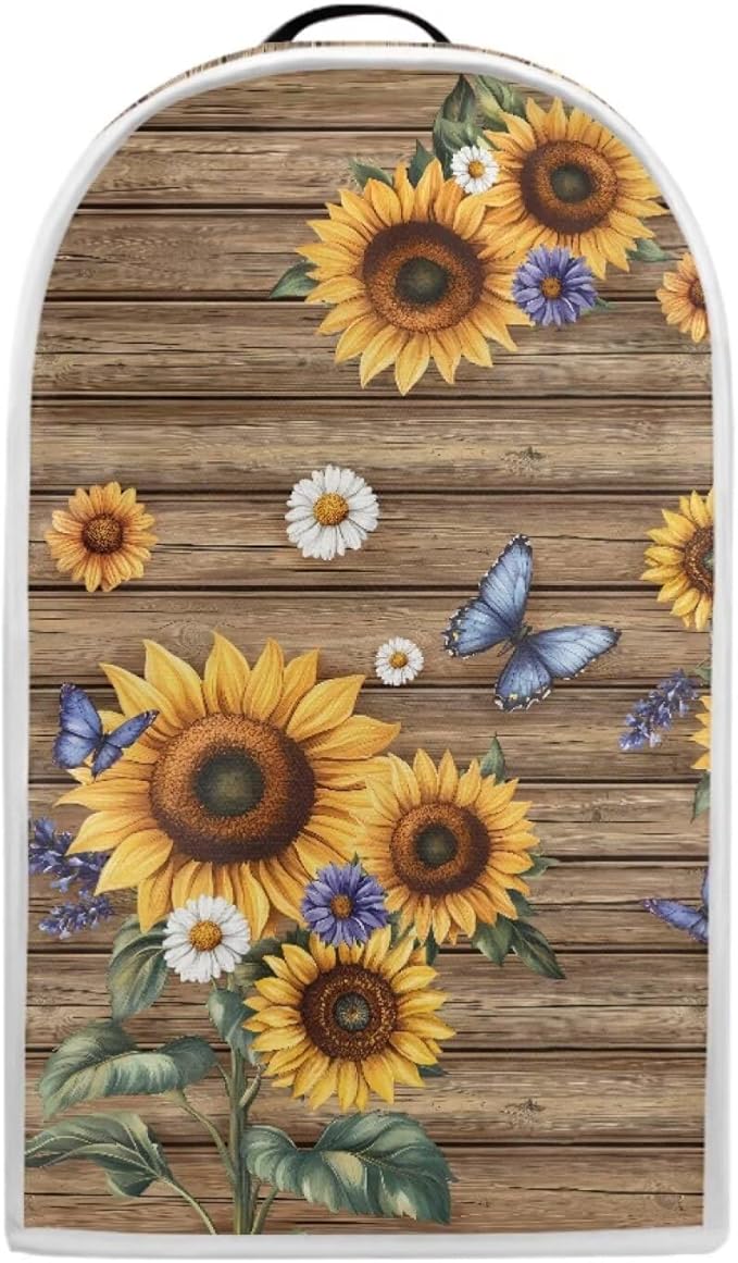 Sunflower Print Dust Cover for Blender Wood Design Blender Covers Stain - Image 6