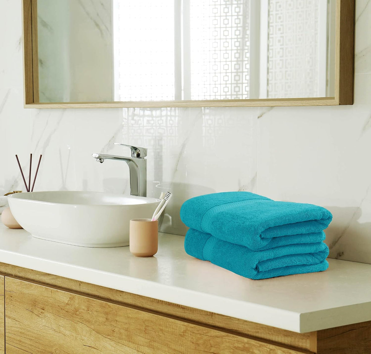 utopia towels 8 piece majestic plush luxury towel, package contents
