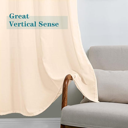 BGment Sheer Linen Curtains 63 Inch Length - Image 5