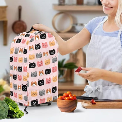 Cute Cats Pattern Blender Dust Cover Stand Mixer or Coffee Maker Appliance - Image 3