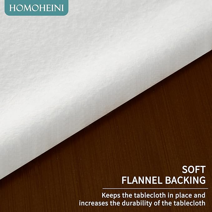 Rectangle Table Cloth, 100% Waterproof Tablecloth OilProof SpillProof Vinyl - Image 6