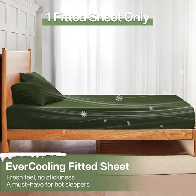 MR&HM Full Fitted Sheet Only, Ultra-Soft Rayon Derived from Bamboo & Polyester - Image 3