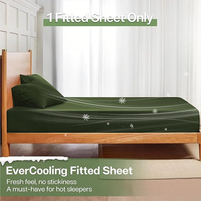 MR&HM Full Fitted Sheet Only, Ultra-Soft Rayon Derived from Bamboo & Polyester - Image 3
