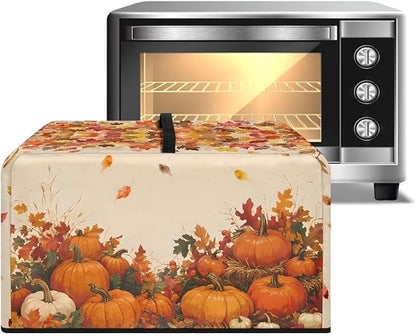 Microwave Oven Dust Cover, Thanksgiving Pumpkin Polyester Dust Cover - Image 2