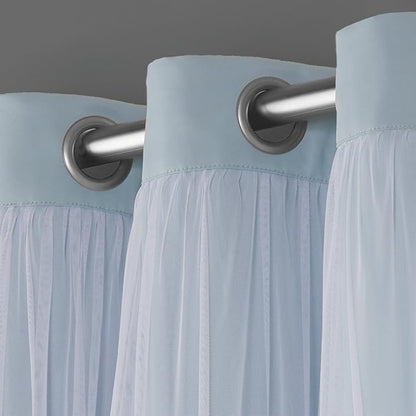 TOWN & COUNTRY LUXE Talia Double Layer Indoor Curtains, Sheer and Room - Image 3
