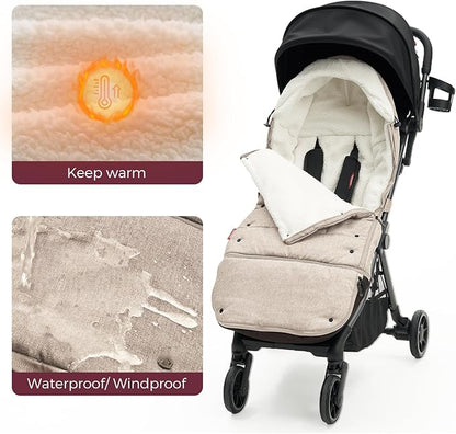 Momcozy Stroller Footmuff | Universal, Weather-Proof, Warm Stroller Bunting Bag - Image 5