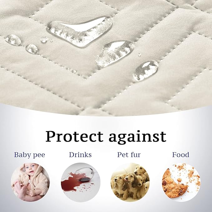 H.VERSAILTEX Reversible Loveseat Cover Furniture Protector Anti-Slip Water - Image 3