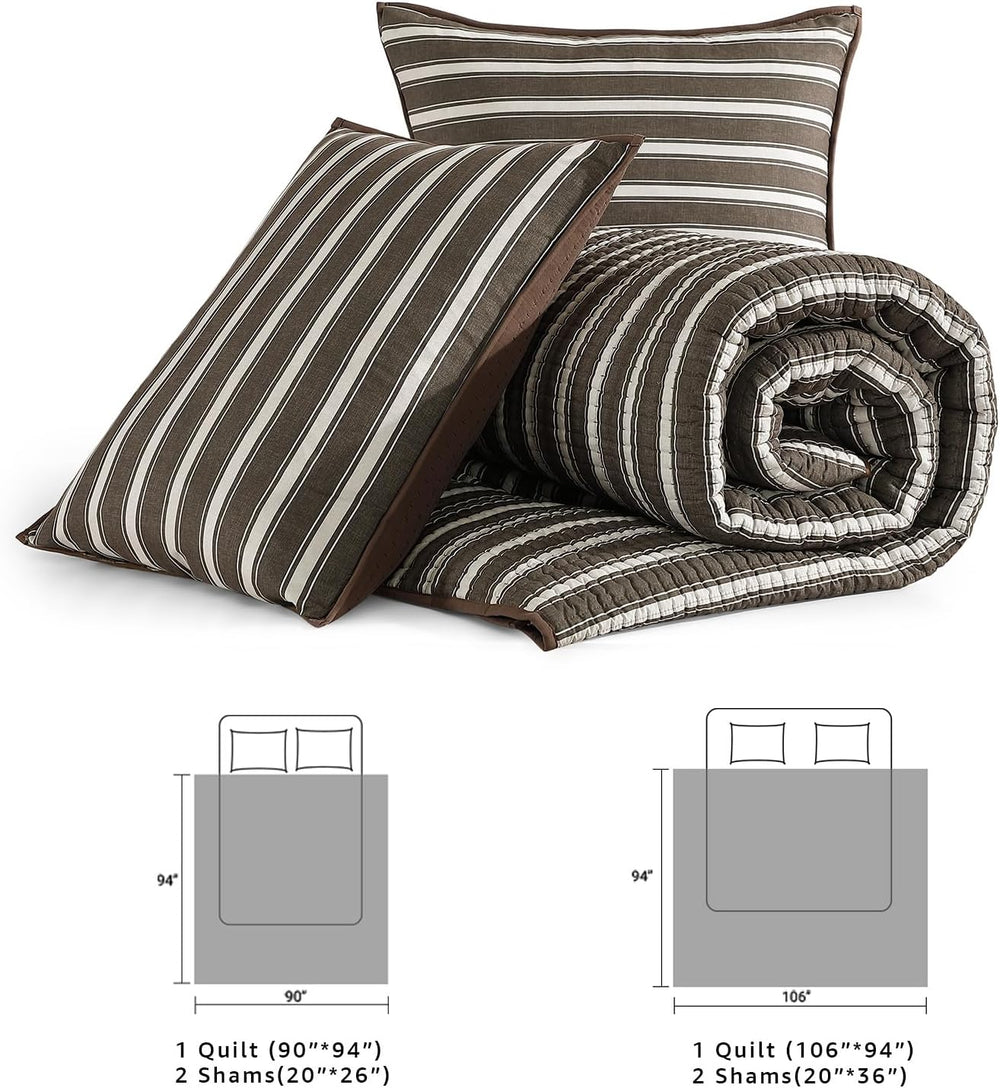 Queen Quilt-Lightweight Bedspreads Brown Queen Size Quilt Bedding Set