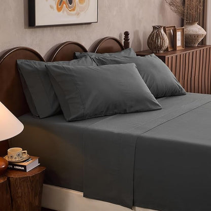 100% Linen Sheet Set Cal King Size Extra Deep Pocket Fits 18-24 Inch Mattress by overket
