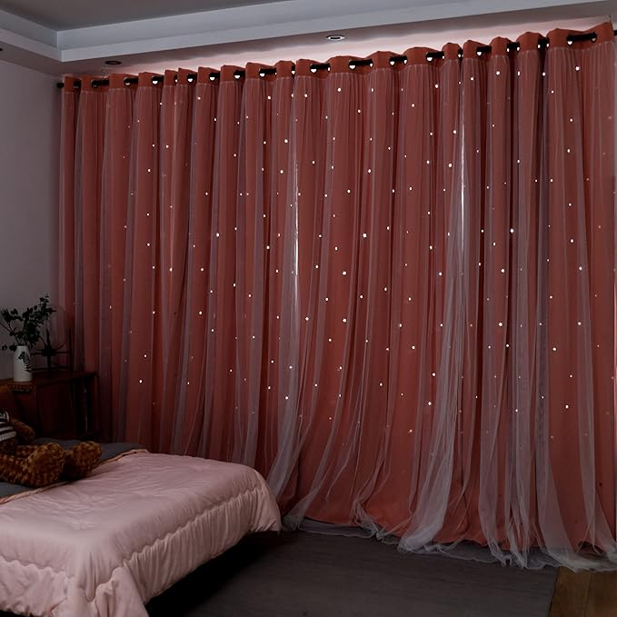 Kinryb Princess Curtains for Girls Bedroom - Image 2