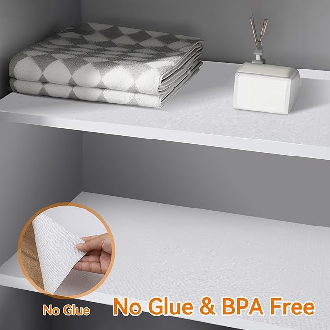Shelf and Drawer Liner for Kitchen Cabinets Non-Adhesive, Strong Grip Non-Slip - Image 6