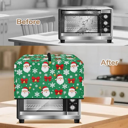 Microwave Oven Dust Cover, Christmas Santa Claus Heat-Resistant Waterproof - Image 4