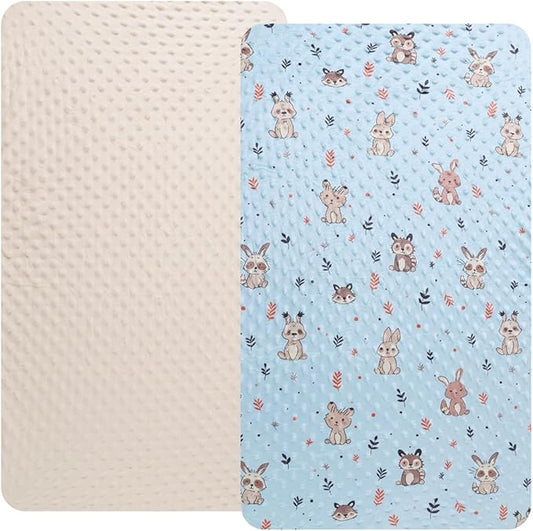 Dot Bassinet Sheet Set 2 Pack Stretch Fitted Bedside Sleeper Bassinet Sheets by Bilokonda
