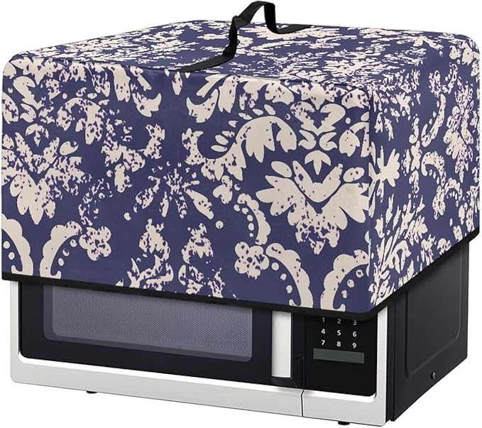 Microwave Oven Universal Dust Cover, Vintage Pattern Waterproof Polyester by Unknown