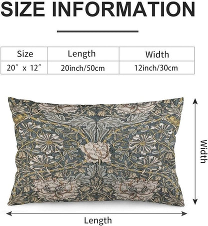 Pimpernel William Morris Throw Pillow Covers 12x20 Inch Aesthetic Pillow Velvet - Image 2