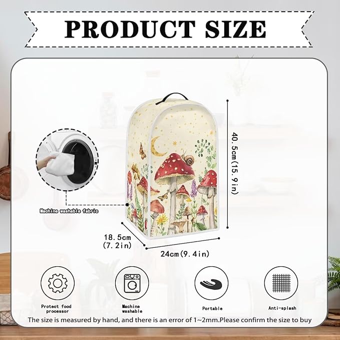 Mushroom Kitchen Blender Cover Universal Fits Kitchen Cover - Image 6