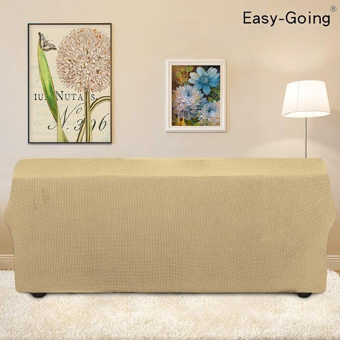 Easy-Going Stretch 4 Seater Sofa Slipcover 1-Piece Sofa Cover Furniture - Image 3