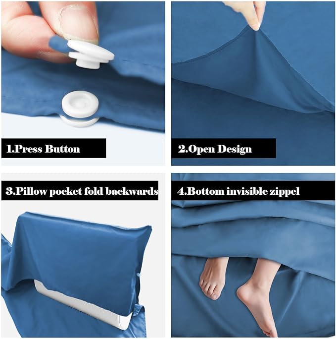 Sleeping Bag Liner, Travel Sheet & Adult Sleep Sack, Camping Sheets Travel - Image 2