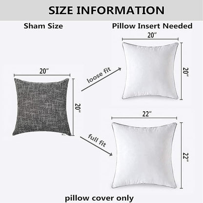 Kevin Textile Soft Faux Linen Square Decorative Cushion Cover Pillowcase - Image 6