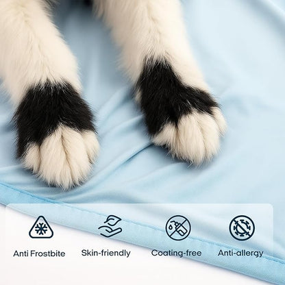 Zonli Premium Cooling Blanket for Dogs-Lightweight Fluffy Pet Throw & Bed Cover - Image 5