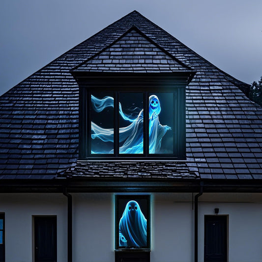 Holographic Rear Projection Screen Video: Outdoor Projection Screens 60" x 106" projectors Halloween Videos for Hang Mounting Backyard Movie Night
