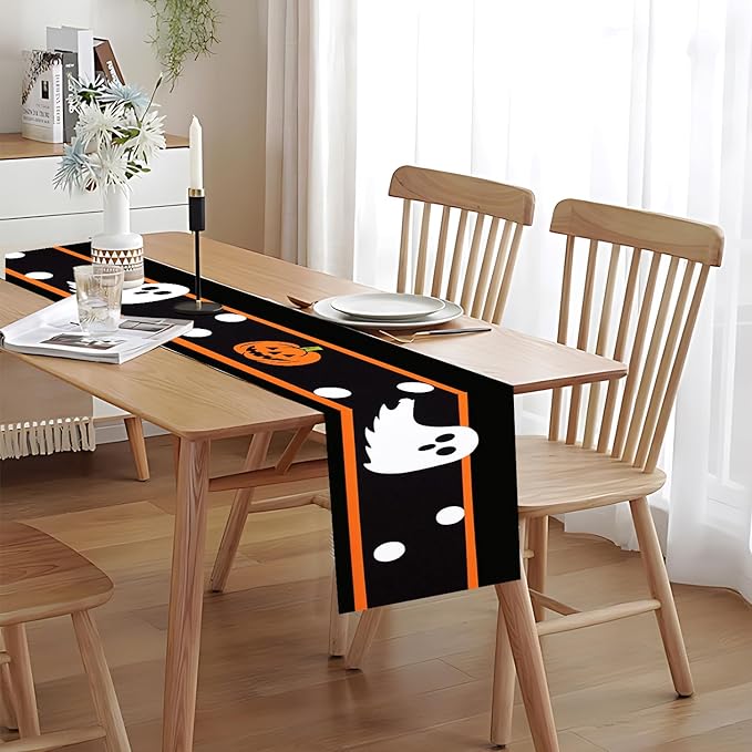 Halloween Table Runner – Black Table Decor - Image 8