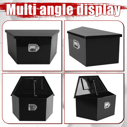 26x13.3x12 inch aluminum trailer tongue tool box heavy on a desk or shelf