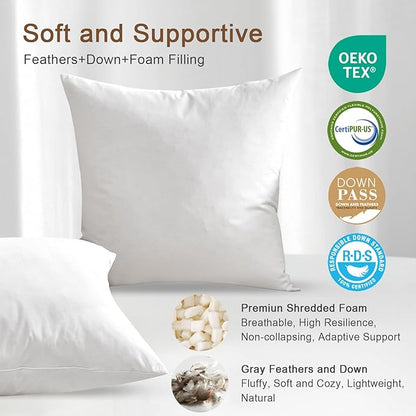 Organic Feather Down Lumbar Pillow Inserts - Image 3