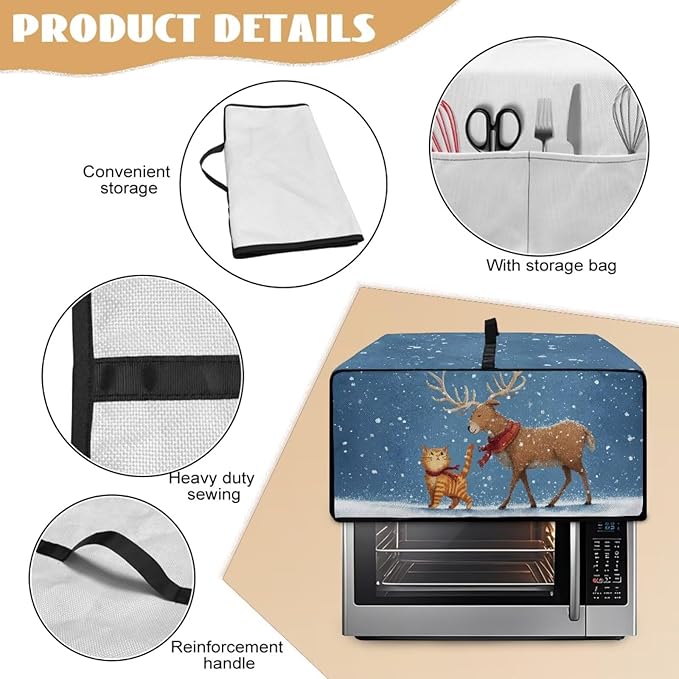 Air Fryer Toaster Oven Dust Cover Countertop Microwave Dust Cover Protector - Image 5