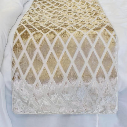 The HomeCentric King/Queen/Twin Ivory Decorative Bed Runner Queen 74"x18" Bed - Image 4