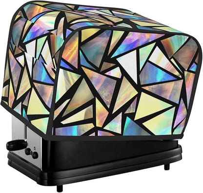 Iridescent Bright Colorful Pretty 2 Slice Toaster Cover, Waterproof Toaster by Unknown
