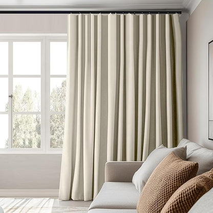 Room Divider Curtains Total Blackout Privacy Curtain Panel Room Thermal - Image 2