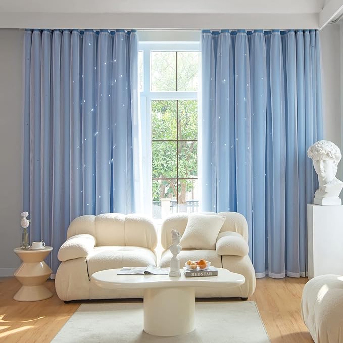 Star Blackout Curtains for Bedroom - Image 3