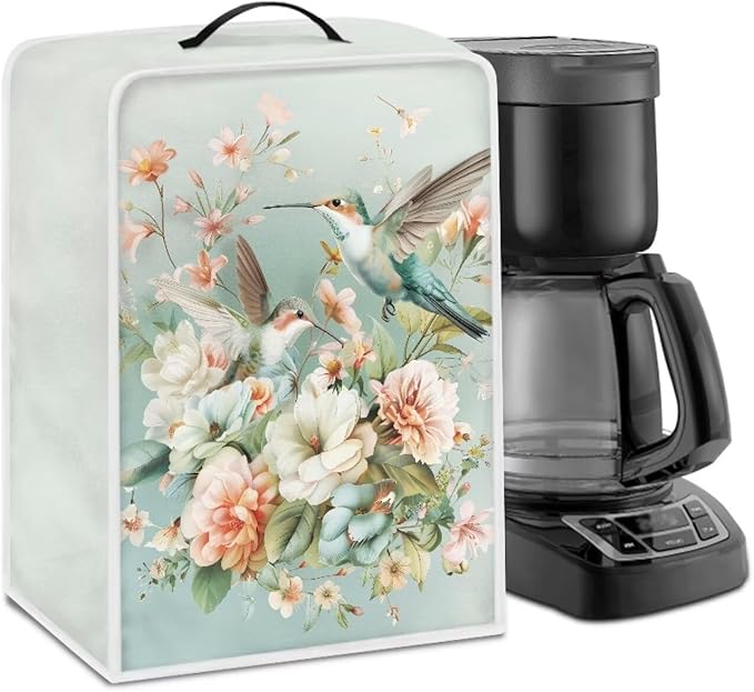 Coffee Maker Covers, Hummingbird Floral Coffee Machine Dust Covers by Unknown