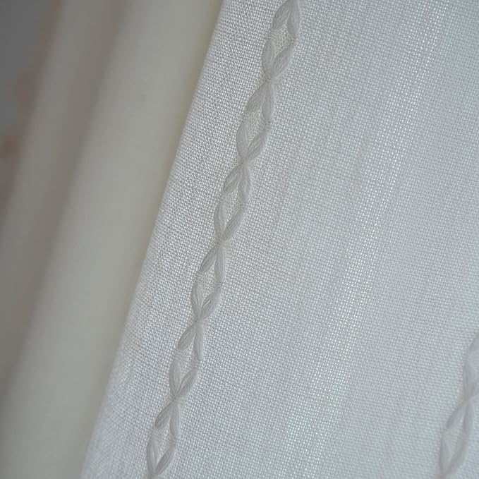 ColorBird Boho Curtains White Drapes - Image 5