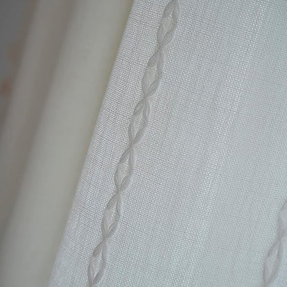 ColorBird White Curtains Boho Drapes 63 Inch Length - Image 6